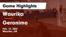 Waurika  vs Geronimo   Game Highlights - Feb. 12, 2022