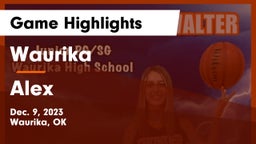 Waurika  vs Alex  Game Highlights - Dec. 9, 2023
