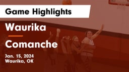 Waurika  vs Comanche Game Highlights - Jan. 15, 2024
