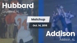 Matchup: Hubbard  vs. Addison  2016