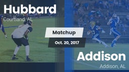 Matchup: Hubbard  vs. Addison  2017