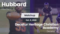 Matchup: Hubbard  vs. Decatur Heritage Christian Academy  2020