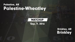 Matchup: Palestine-Wheatley vs. Brinkley  2016