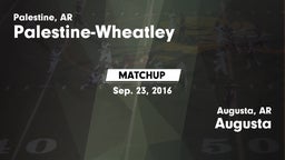 Matchup: Palestine-Wheatley vs. Augusta  2016