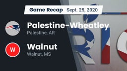 Recap: Palestine-Wheatley  vs. Walnut  2020