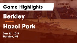 Berkley  vs Hazel Park Game Highlights - Jan 19, 2017