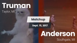 Matchup: Truman  vs. Anderson  2017