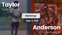 Matchup: Taylor  vs. Anderson  2020