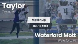 Matchup: Taylor  vs. Waterford Mott 2020