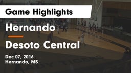 Hernando  vs Desoto Central  Game Highlights - Dec 07, 2016