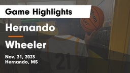 Hernando  vs Wheeler  Game Highlights - Nov. 21, 2023