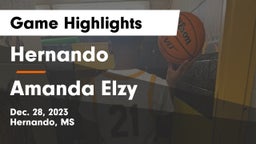 Hernando  vs Amanda Elzy Game Highlights - Dec. 28, 2023
