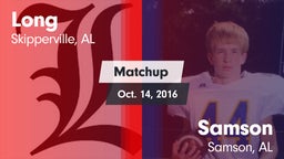 Matchup: Long  vs. Samson  2016