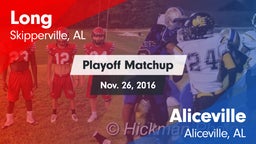 Matchup: Long  vs. Aliceville  2016