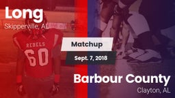 Matchup: Long  vs. Barbour County  2018