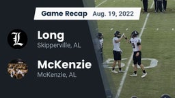 Recap: Long  vs. McKenzie  2022