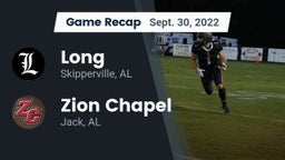 Recap: Long  vs. Zion Chapel  2022