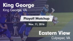 Matchup: King George High vs. Eastern View  2016