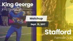 Matchup: King George High vs. Stafford  2017