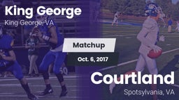 Matchup: King George High vs. Courtland  2017