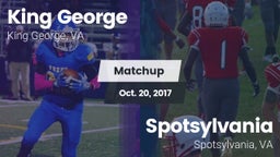 Matchup: King George High vs. Spotsylvania  2017