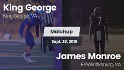 Matchup: King George High vs. James Monroe  2018