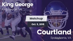 Matchup: King George High vs. Courtland  2018