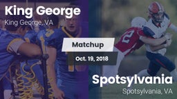 Matchup: King George High vs. Spotsylvania  2018