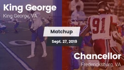 Matchup: King George High vs. Chancellor  2019