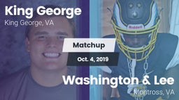 Matchup: King George High vs. Washington & Lee  2019