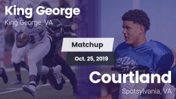 Matchup: King George High vs. Courtland  2019