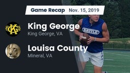 Recap: King George  vs. Louisa County  2019