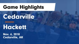 Cedarville  vs Hackett  Game Highlights - Nov. 6, 2018