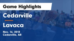 Cedarville  vs Lavaca  Game Highlights - Nov. 16, 2018