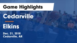 Cedarville  vs Elkins  Game Highlights - Dec. 21, 2018