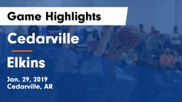 Cedarville  vs Elkins  Game Highlights - Jan. 29, 2019