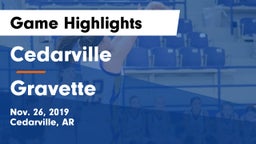 Cedarville  vs Gravette  Game Highlights - Nov. 26, 2019