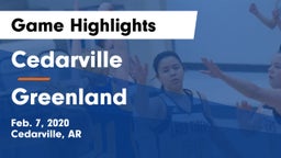 Cedarville  vs Greenland  Game Highlights - Feb. 7, 2020