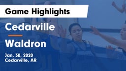 Cedarville  vs Waldron  Game Highlights - Jan. 30, 2020