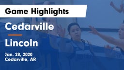 Cedarville  vs Lincoln  Game Highlights - Jan. 28, 2020