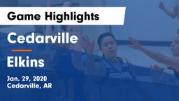 Cedarville  vs Elkins  Game Highlights - Jan. 29, 2020