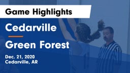 Cedarville  vs Green Forest  Game Highlights - Dec. 21, 2020