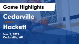 Cedarville  vs Hackett  Game Highlights - Jan. 5, 2021