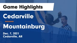 Cedarville  vs Mountainburg  Game Highlights - Dec. 7, 2021