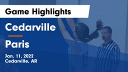 Cedarville  vs Paris  Game Highlights - Jan. 11, 2022