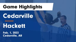 Cedarville  vs Hackett  Game Highlights - Feb. 1, 2022