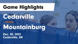 Cedarville  vs Mountainburg  Game Highlights - Dec. 30, 2023