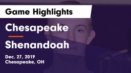 Chesapeake  vs Shenandoah  Game Highlights - Dec. 27, 2019