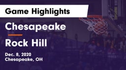 Chesapeake  vs Rock Hill  Game Highlights - Dec. 8, 2020