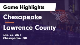 Chesapeake  vs Lawrence County  Game Highlights - Jan. 23, 2021